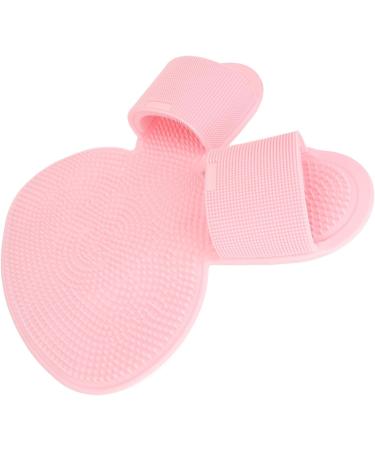 Buy Durable Silicone Foot Scrubber Mat - Easy to Clean Flexible & Multifunctional Shower Foot Cleaner for Men - Pink - Buy Online on GoSupps.com