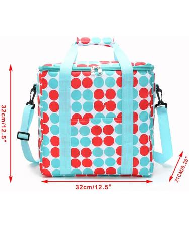 KAJENO 20L Oxford Cloth Waterproof Bag With Shoulder Strap Insulated Leakproof Lunch Tote Box Picnic Organizer For Outdoor Beach Camping Oxford Waterproof Bag Red - Buy Online on GoSupps.com