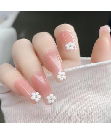 SAVITA 250pcs 12 Styles 3D Acrylic Flowers For Nails 3D Nail Charms Flat Nails Accessories for DIY Nail Art Designs Jewelry Making (White) Gold - Buy Online on GoSupps.com