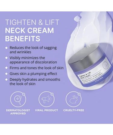 50ml Neck Firming Cream Tighten and Lift Firming Neck Cream Advanced Tightening Moisturizer Anti-Aging Neck Cream for Tightening Tightening and Repair Decolletage Cream Skin Firming Body Cream For All - Buy Online on GoSupps.com
