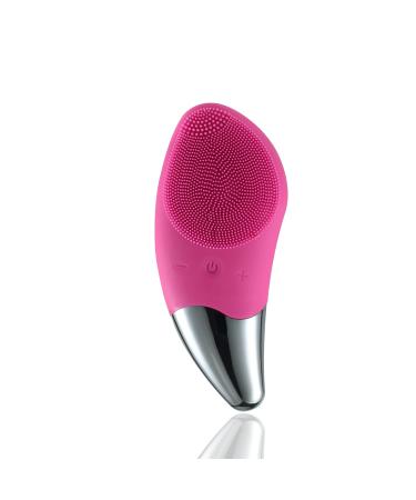 Sonic Facial Cleansing Brush Soft Silicone Face Brush Waterproof Electric Facial Cleansing Brush Face Massager Fit for All Skin Exfoliation Gentle Exfoliating USB Rechargeable