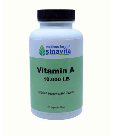 Vitamin A 10 000 IU 120 caps. vegetarian capsule shell German production