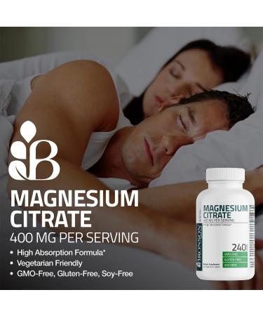 Bronson Magnesium Citrate 400mg Per Serving High Absorption Formula Non-GMO, 120 Vegetarian Tablets 120 Count (Pack of 1) - Buy Online on GoSupps.com