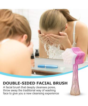 Minkissy Star Shape Facial Skin Scrubber Brush - Double-Sided Exfoliating and Pore Cleansing Brush for Sensitive Skin - Portable Face Massager and Skin Exfoliator - Buy Online on GoSupps.com