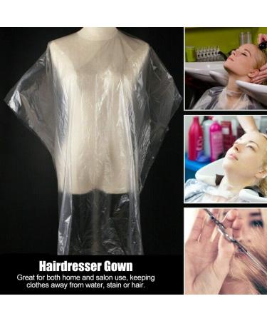100pcs Disposable Hair Cutting Capes - Waterproof Salon Barber Aprons for Home Hairdressing & Styling - Buy Online on GoSupps.com