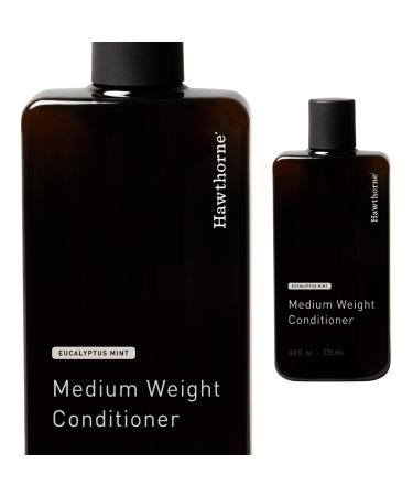 Hawthorne Medium Weight Conditioner for All Hair Types with Organic and Natural Shea Butter and Avocado Oil to Nourish  Revitalize  and Moisturize  Mint and Eucalyptus Scent  Sulfate Free  Paraben Free  8FL OZ