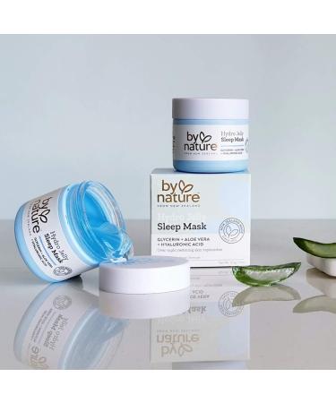 By Nature Hydro Jelly Sleep Mask - Hydrating Glycerin Aloe Vera & Hyaluronic Acid for Glowing Skin - Buy Online on GoSupps.com