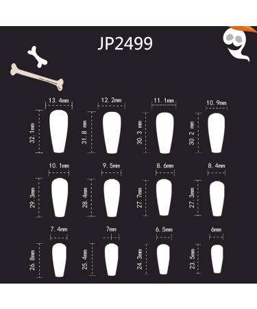 Coffin Press On Nails Gothic Halloween False Nails Full Cover Fake Nails with Jelly Glues for DIY Art Salon Home Halloween Artificial Nails/Fake Nails Halloween Strips Halloween Polish Jp2518 - Buy Online on GoSupps.com