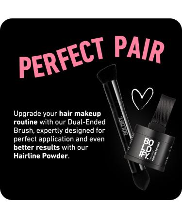 BOLDIFY Dual-Ended Hairline Powder Brush - Precision Hair Makeup Brush for Seamless Blending & Root Touch Up - Ideal Hair Concealer & Contour Brush - Buy Online on GoSupps.com