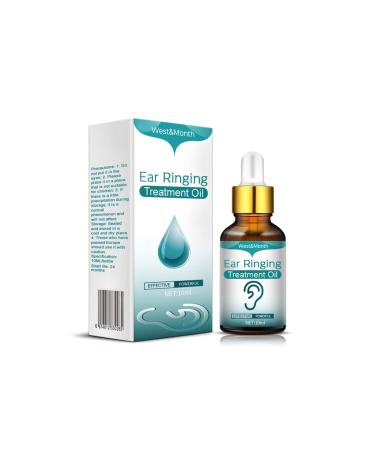 West&Month Tinnitus Care Essential Oil Drops Relieve Natural Ear Itching Earache Treatment Ear Cleaning Ear Wax Hard Sparse Health Supplement Recommended Formula