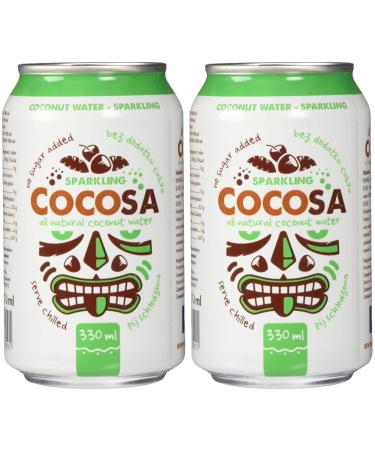 Diet-Food Cocosa Coconut Water Kokosnusswasser Sparkling coconut water with carbonated country Vietnam without artificial additives and without sugar 330 ml (pack with 2) 1 piece (2-pack) Sparkling