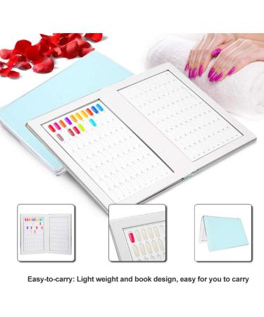 Nail Color Display Book Nail Gel Color Display Chart Large Capacity Light Weight Reliable Durable Professional For Storing Nail Tips Nail Polish Home(blue) - Buy Online on GoSupps.com