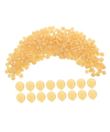 Beavorty Waxing Beads Hair Removal Cream for Women Men Bikini Line Facial Brazilian Treatment Eyebrows and Armpits Honey 100 G Yellow