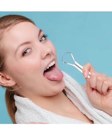 4 Stainless Steel Tongue Scrapers for Adults & Children | Metal Tongue Cleaner with 2 Cases | Enhance Oral Hygiene & Freshen Breath - Buy Online on GoSupps.com