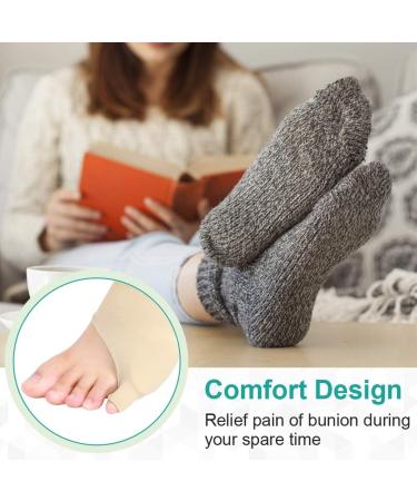 Soft Silicone Pinky Toe Bunion Corrector with Anti-Slip Strap for Pain Relief - Toe Cushions for Calluses, Corns & Blisters - Buy Online on GoSupps.com