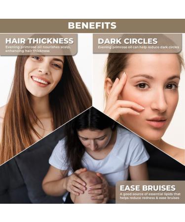 USDA Organic Evening Primrose Oil - 100% Pure & Natural Skin Moisturizer - Ideal Carrier Oil for Essential Oils - Perfect for Face & Body Care - Buy Online on GoSupps.com