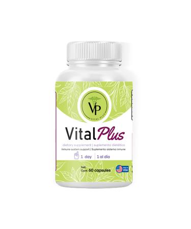 Vital Plus - Treatment for varicose Veins and Support Joint Structure - Energy Supplement - 100% Organic 60 Capsules