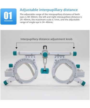 Adjustable Optical Test Frame | 48-80mm 360 Rotation Compatible with 5 Lenses | Ideal for Glass Businesses & Ophthalmology Centers - Buy Online on GoSupps.com
