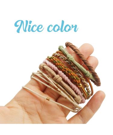 BAISDY 24Pcs Boho Hair Ties Bracelets for Women - No Damage Hair Elastics for All Hair Types - Buy Online on GoSupps.com