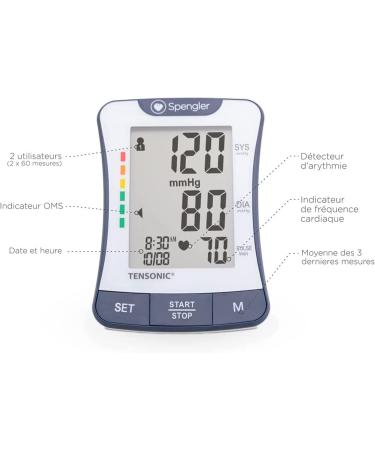 SPENGLER Tensonic Electronic Arm Blood Pressure Monitor for Automatic Blood Pressure - Accurate and Reliable - Professional a - Buy Online on GoSupps.com