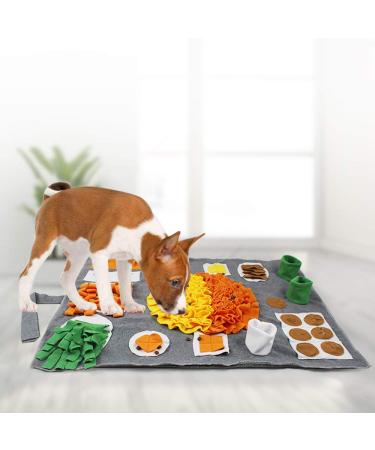TEEWAL Snuffle Mat Dog Snuffle Mat Cat, Pet Snuffle Mat for Dogs,Interactive Feed Game for Boredom, Encourages Natural Foraging Skills for Cat Dog, Dog Cat Treat Dispenser Stress Relief Indoor Outdoor