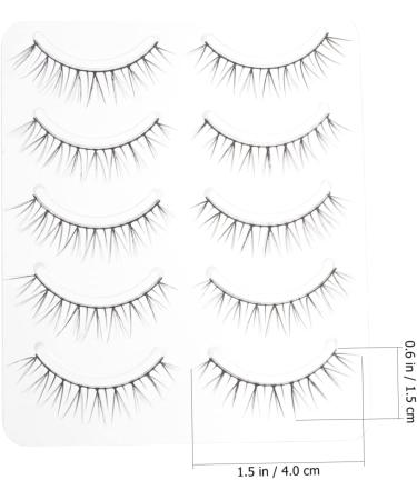 Beaupretty 5 Pairs Fake eyelashes artificial eyelashes 3d false eyelashes lash extension tools halloween eyelashes lady tools Artificial Eyelash Decor soft strip s3 slim artificial fiber - Buy Online on GoSupps.com