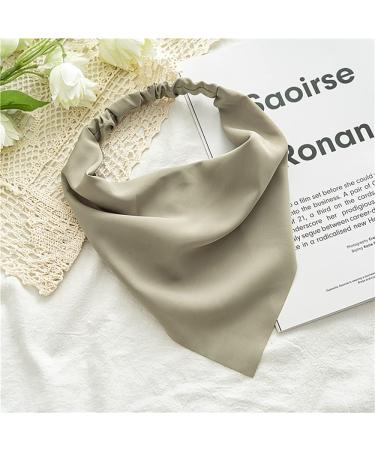 Elastic Chiffon Head Kerchief Bandanas for Women - Solid Color Hair Scarf Headbands (8 Options) | Boho Style - Buy Online on GoSupps.com