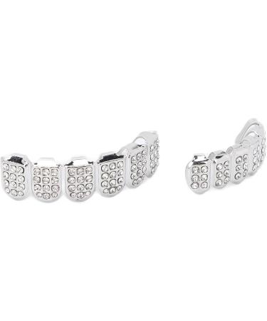 Hip Hop Teeth Brace Teeth Protection Hip Hop Teeth Charming Alloy for Halloween Party for Men for Concert for Hip Hop Fashion Shows for Women(Silver) - Buy Online on GoSupps.com