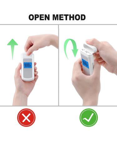 Professional-Grade USB Alcohol Breathalyzer with 10 Mouthpieces - Accurate Alcohol Tester for Personal & Professional Use - Buy Online on GoSupps.com