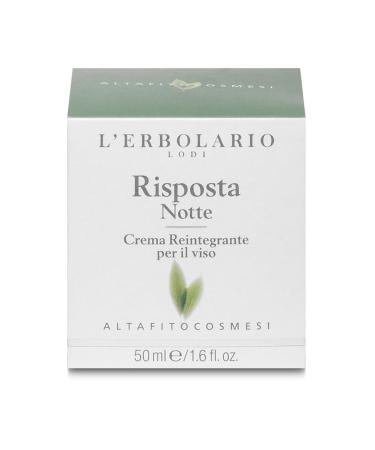LErbolario Risposta Night Cream - Moisturizing Face Moisturizer with Shea Butter 1.6 oz - Nourishing & Cruelty-Free Shipping Worldwide - Buy Online on GoSupps.com