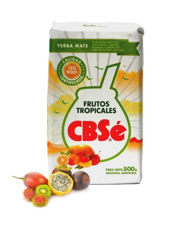 Yerbee CBS Yerba Mat Tea with Tropical Fruits 0.5 kg | Argentine Mat Tea | Invigorating and Energizing Drink