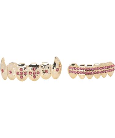 Gold Teeth Brace Set Teeth Brace Teeth Jewelry For Halloween Party Hip Hop Show Halloween Brace Set Gold For Oral Metal Teeth Decoration Gadget () - Buy Online on GoSupps.com