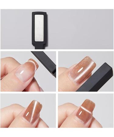 Nail Polish - cros Magnet Nail Polish | 5in1 cros Shaped Nail Polish Magnet | 3D Magnetic Cat Eye Effect | Gel | Nail Accessories | Cat Eye Gel | Nail Polish Magnet Tool for Home Saloon - Buy Online on GoSupps.com