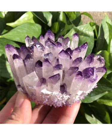 for 400-500G+Natural Purple Quartz Quartz Cluster Crystal Purple Quartz Point Specimen Degaussing Decor Collect Stone Mineral Specimen - Buy Online on GoSupps.com