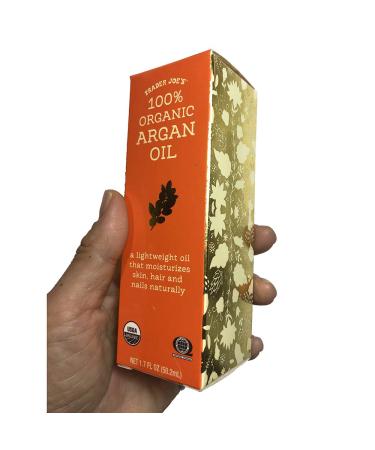 Trader Joe's 100% Organic Argan Oil 1.7 oz - Natural Moisturizer for Skin, Hair, and Nails - Buy Online on GoSupps.com
