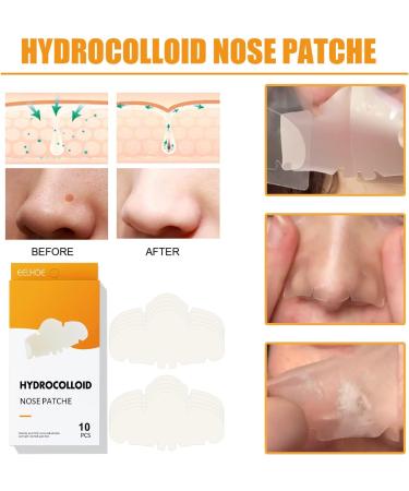 10pcs Hydrocolloid Blackhead Removal Patches | Deep Cleansing Pore Strips for Face, Nose, and Pores | Dermatologist Approved | Overnight Use - Buy Online on GoSupps.com
