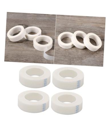 Beaupretty 4 Rolls lash extensions supplies white tape transparent tape eyelash tape sensitive skin Eyelash Tapes micropore eyelash tape extension adhesive tape Fake eyelashes tool 4 Rolls White