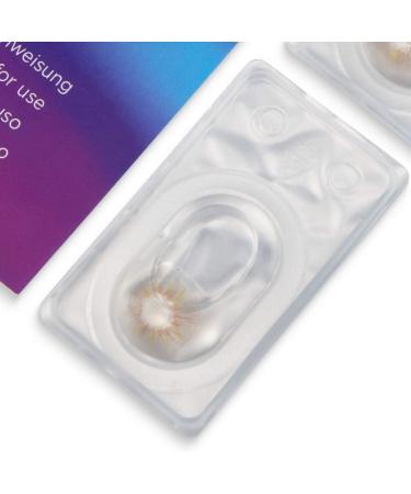 Glamlens Sevilla Gray Contact Lenses | Natural Strongly Covering Gray | Silicone Hydrogel | 1 Pair (2 pcs) | Dia 14.50 | International Shipping Available - Buy Online on GoSupps.com