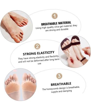 Healeved 10 Pairs Forefoot Pads | Metatarsal Cushions & Toe Separators for Heels | Comfort & Pain Relief Insoles - Buy Online on GoSupps.com