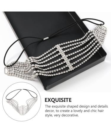 FRCOLOR Crystal Rhinestone Bejewelled Headband Multi- layer Hairband Diamond Headband Sparkly Crystal Headband Bling for Wedding Party - Buy Online on GoSupps.com