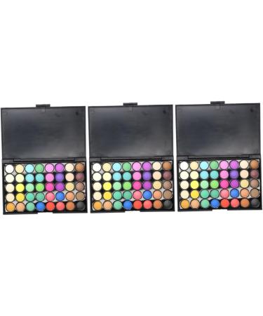 Beavorty 3pcs 40 Combination Cosmetic Pallet Eye Colors Shadow Makeup 1 count (Pack of 1) As Shownx3pcs - Buy Online on GoSupps.com