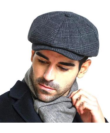 Mens Vintage Newsboy Gatsby Hat | Flat Ivy Cabbie Cap for Driving | Boyfriend Gift - Buy Online on GoSupps.com