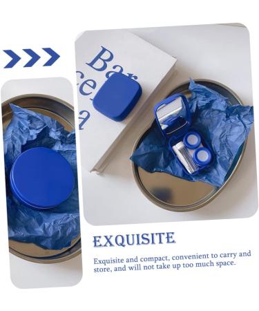 Homsfou 4-Piece Colored Contact Lenses Set | Mirror Container & Plastic Holder Case | Stylish & Convenient Accessory for Safe Lens Storage - Buy Online on GoSupps.com