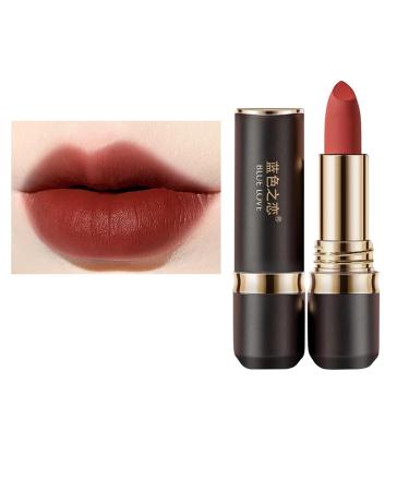 BLUE LOVE Non-Stick Cup Lipstick for Women Long Lasting Not Fade Lip Gloss Lipstick Smudge Proof Waterproof Nourishing & Long-Lasting Creamy Lipstick (03 Brownish Red) 03 Brownish Red 1.44 Ounce (Pack of 1)