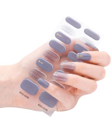 16 Sticker Semi Cured Gel Strips Gel Nail Full Wraps Strips Gel Nail Stickers UV/LED Lamp Required Nail Wrap Semi Cured Gel Nail Strips Pedicure Semi Cured Gel Nail Strips Starter Kits Gel - Buy Online on GoSupps.com