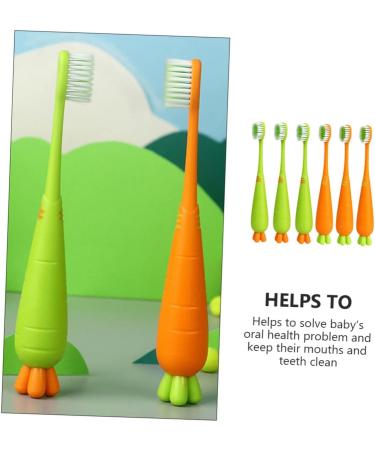 Minkissy 30 Pack Carrot Toothbrushes for Kids - Soft Bristles Children's Travel Toothbrushes - Bulk Kids' Oral Care - Buy Online on GoSupps.com