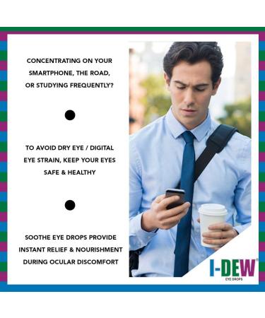 I-Dew Soothe Daytime Eye Drops 10ml - Hypromellose Drops for Dry Eyes - Contact Lens Friendly - Reduces Eye Dryness - Long-Lasting Relief - Buy Online on GoSupps.com