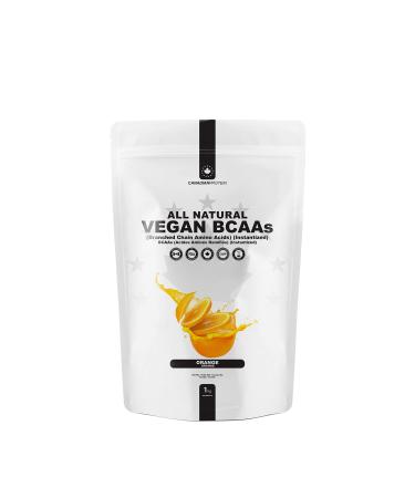 Canadian Protein Instantized Orange Flavoured All Natural Vegan BCAA Powder | 200 Servings 5 Grams of BCAA Amino Acids Dairy Free Pre and Post Workout Drink for Muscle Building and Endurance