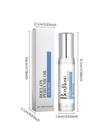 Valentine's Day Sale Box Rose Perfume Oil For Man Long Lasting Roll On Perfume Oil Portable Perfume for Male-3pcs - Buy Online on GoSupps.com