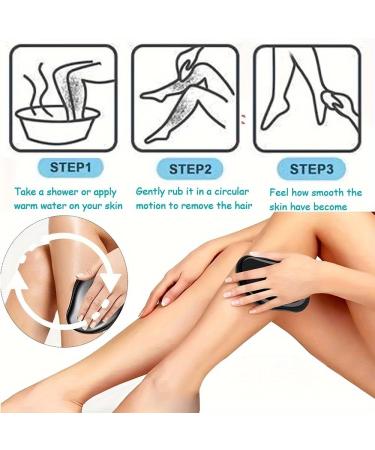 Magic Crystal Hair Eraser - Painless Exfoliating Hair Removal Tool for Men & Women | Ideal for Legs & Arms (Golden - Buy Online on GoSupps.com